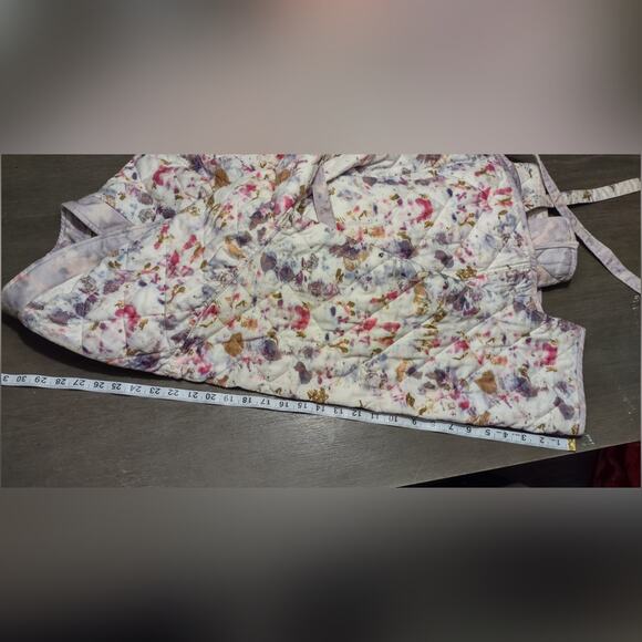J. Crew X Flora Obscura Floral Quilted Reversible Wrap Jacket PrimaLoft Size L - Picture 9 of 16